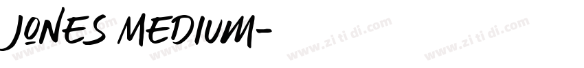 Jones Medium字体转换